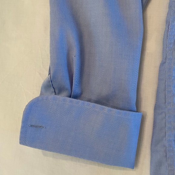 Simon Carter Men's French Cuff Tailored Button-Down Shirt Tailored Fit 16.5-36 - Picture 5 of 5